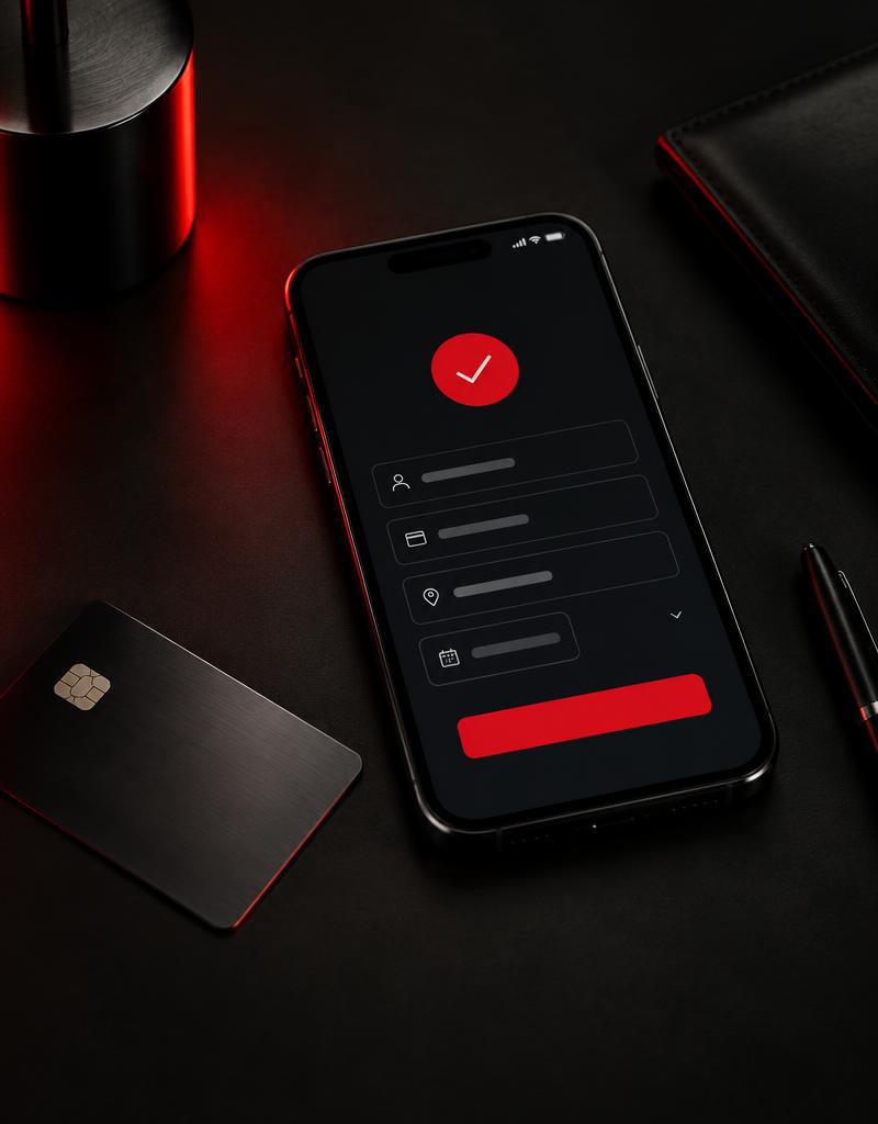 Illustrative payment experience displayed on a smartphone